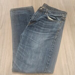 J.Crew 770 Straight Fit Jeans Kaihara Japanese Denim Mens 34x32 Blue Cotton